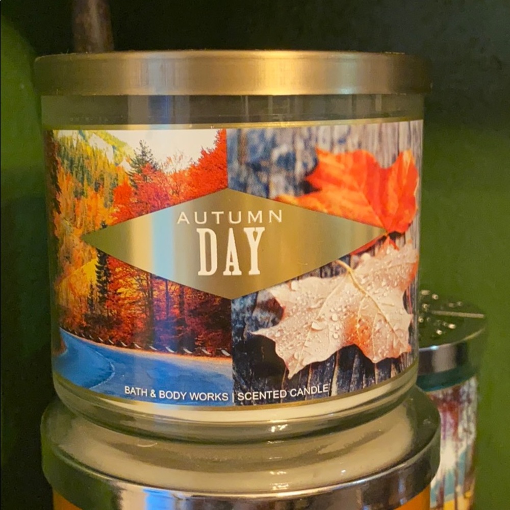 New Bath Body Works 3 wick Candle AUTUMN DAY